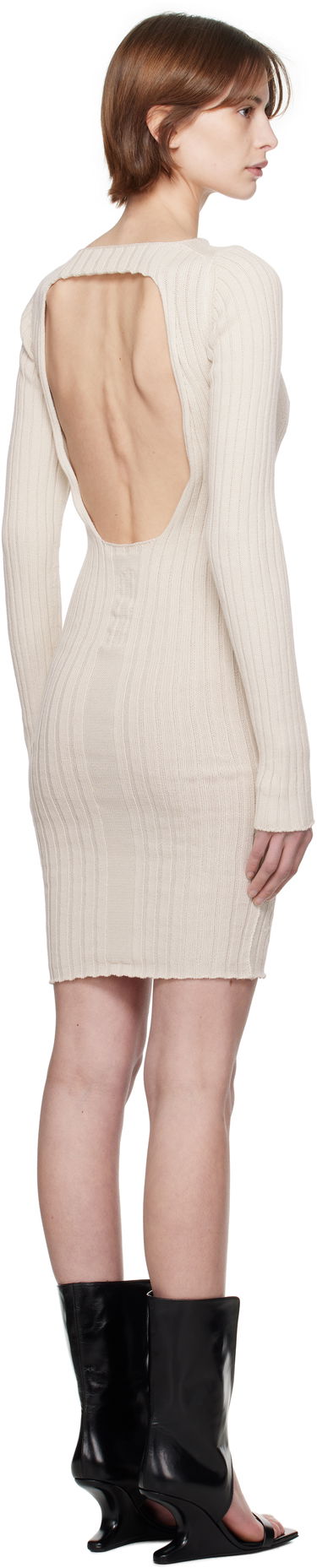 плаття Rick Owens Rick Owens Hollywood Knit Mini Dress бежевий | RP01E7651 KEC, 2