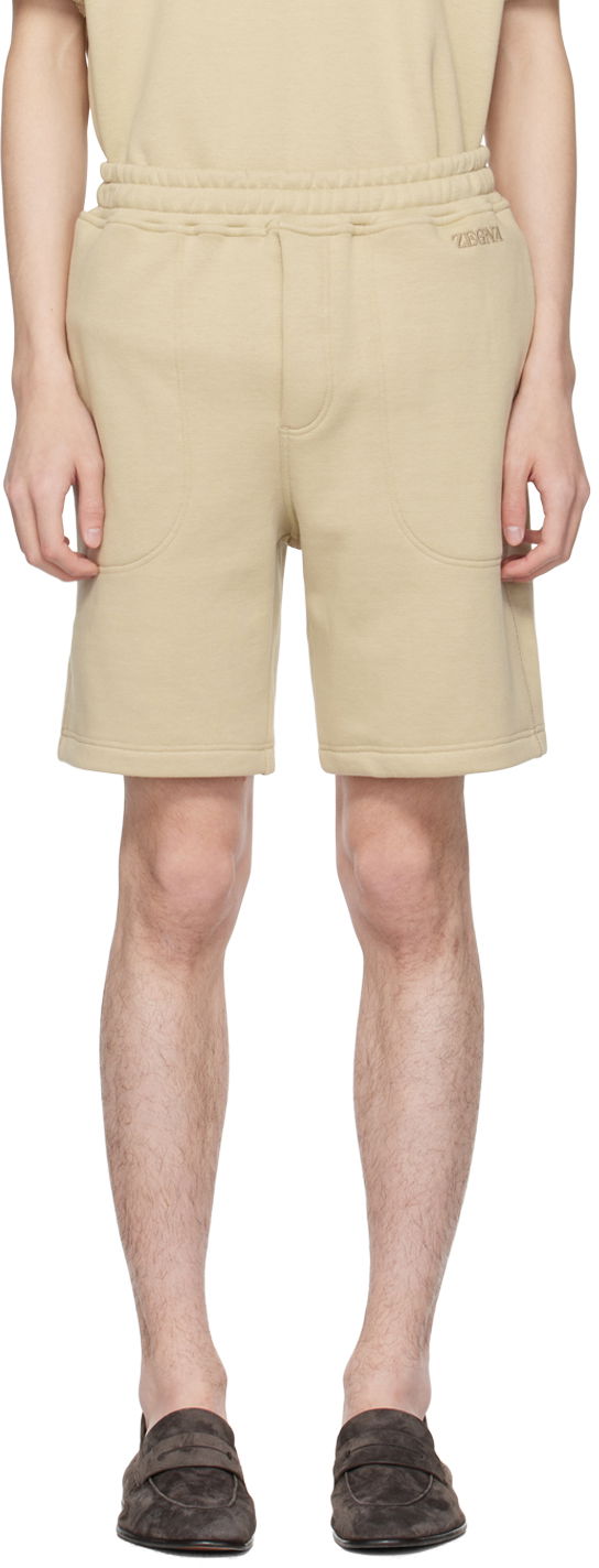 Шорти ZEGNA Drawstring Shorts бежевий | N6N101760-262