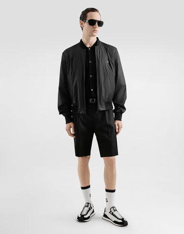Куртка бомбер Dolce & Gabbana Dolce & Gabbana Technical Fabric Bomber Jacket With Tag чорний | G9BLMTFUS27N0000, 1