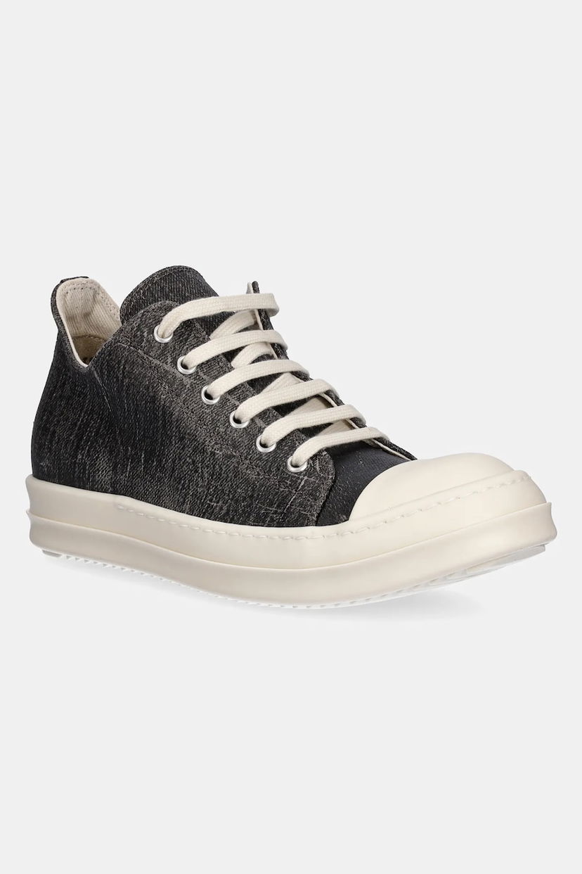 Кросівки та взуття Rick Owens Rick Owens DRKSHDW Low Sneaks чорний | DS02E7802.DWF