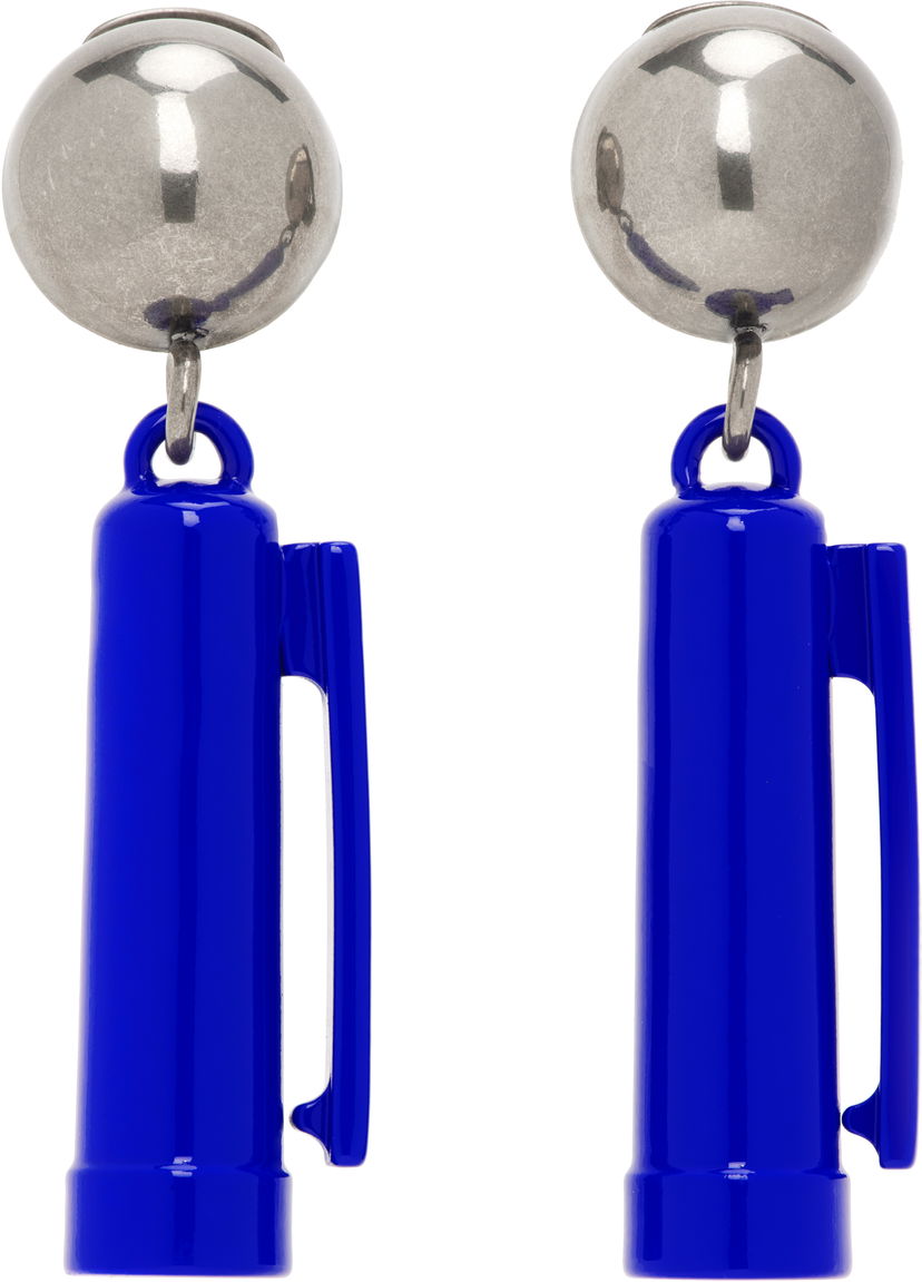 Сережки Moschino Moschino Charm Drop Earrings Синій | 25121913384021345