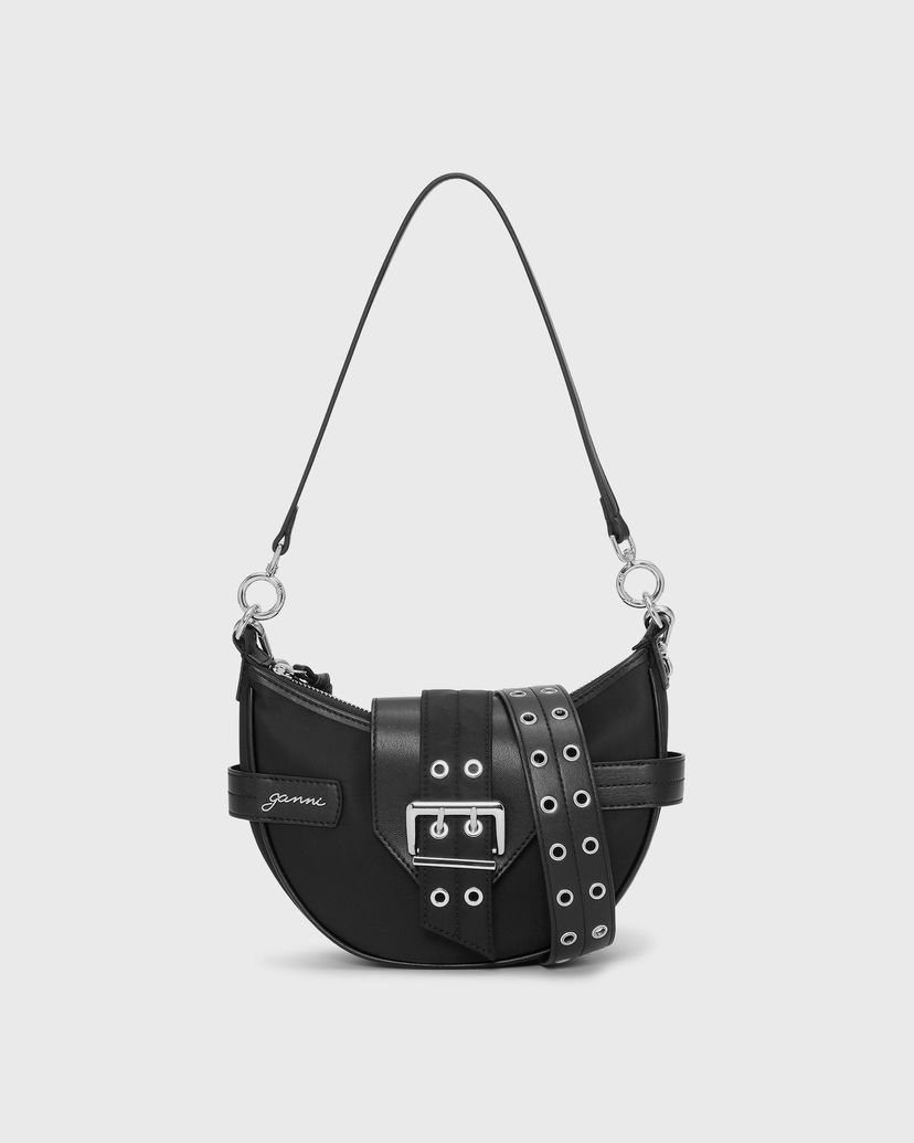 Сумочка GANNI Bucky Bag Small Crossbody Nylon чорний | A6134-099