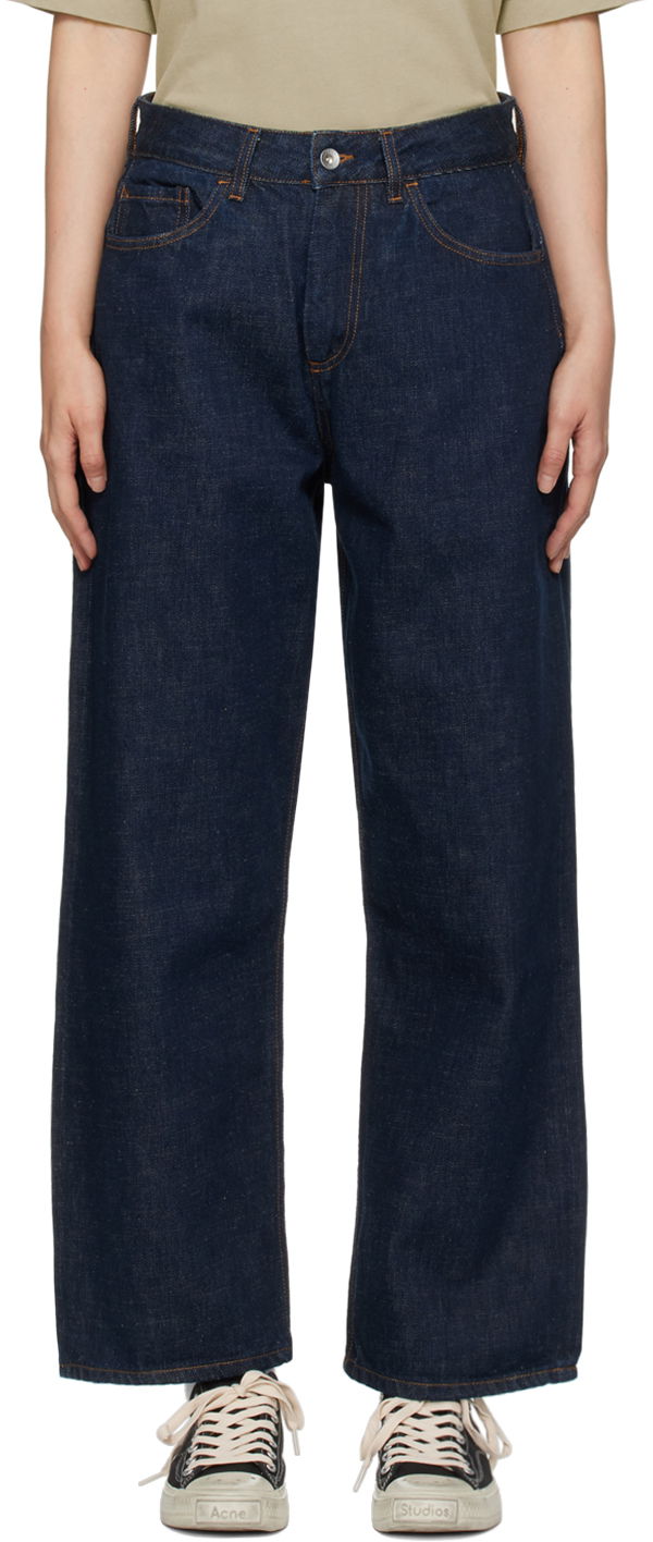 Джинси YMC Indigo Straight Leg Jeans темно-синій | Q4AZH