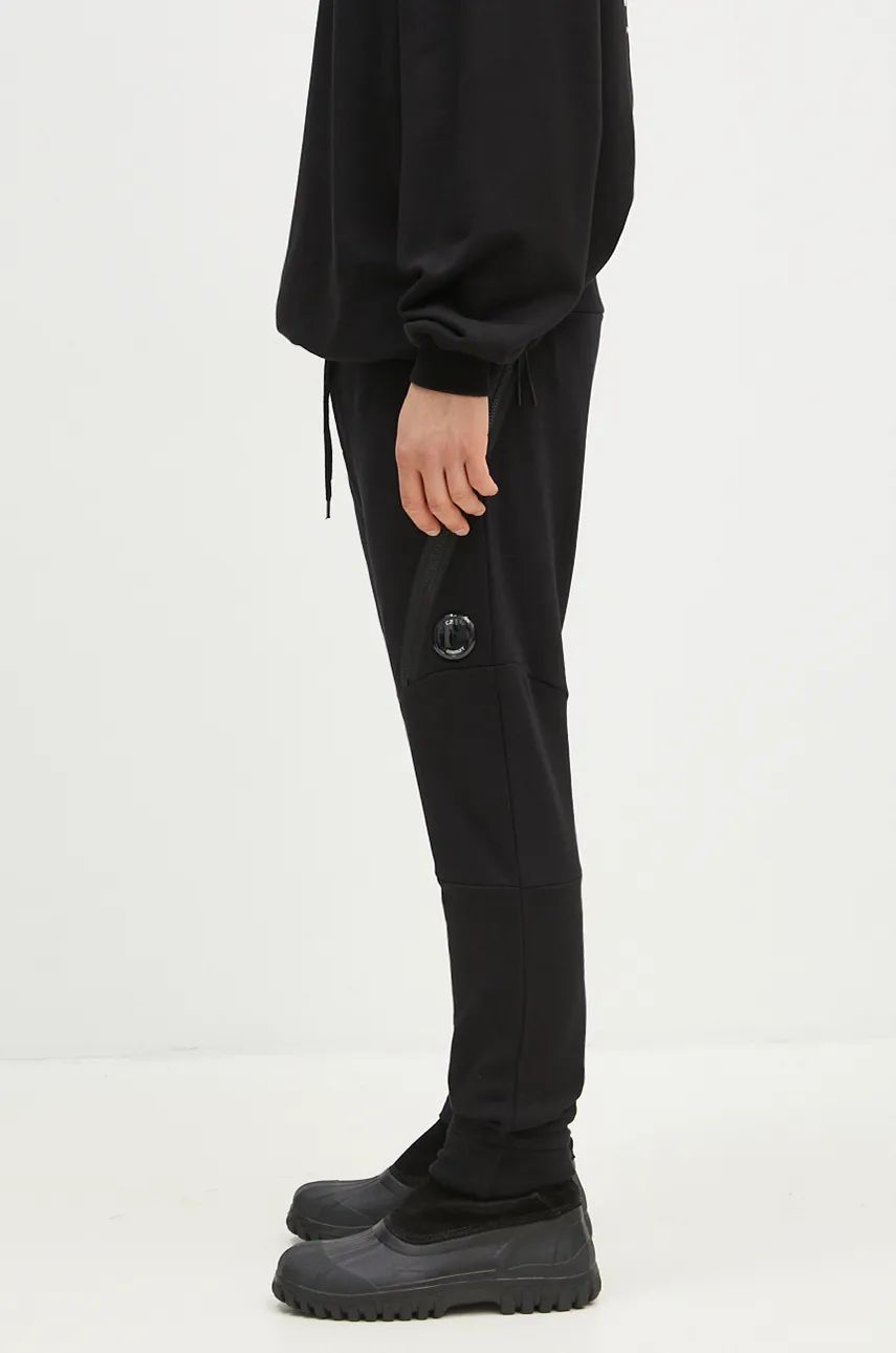 Спортивні штани C.P. Company Diagonal Raised Fleece Lens Sweatpants чорний | 17CMSP084A005086W, 1