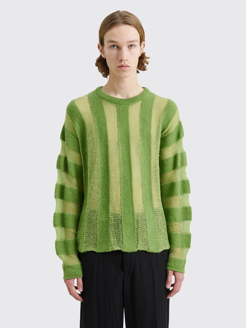 Cветр Brain Dead Brain Dead Fuzzy Threadbare Sweater Зелений | BDW23T01003318GR01
