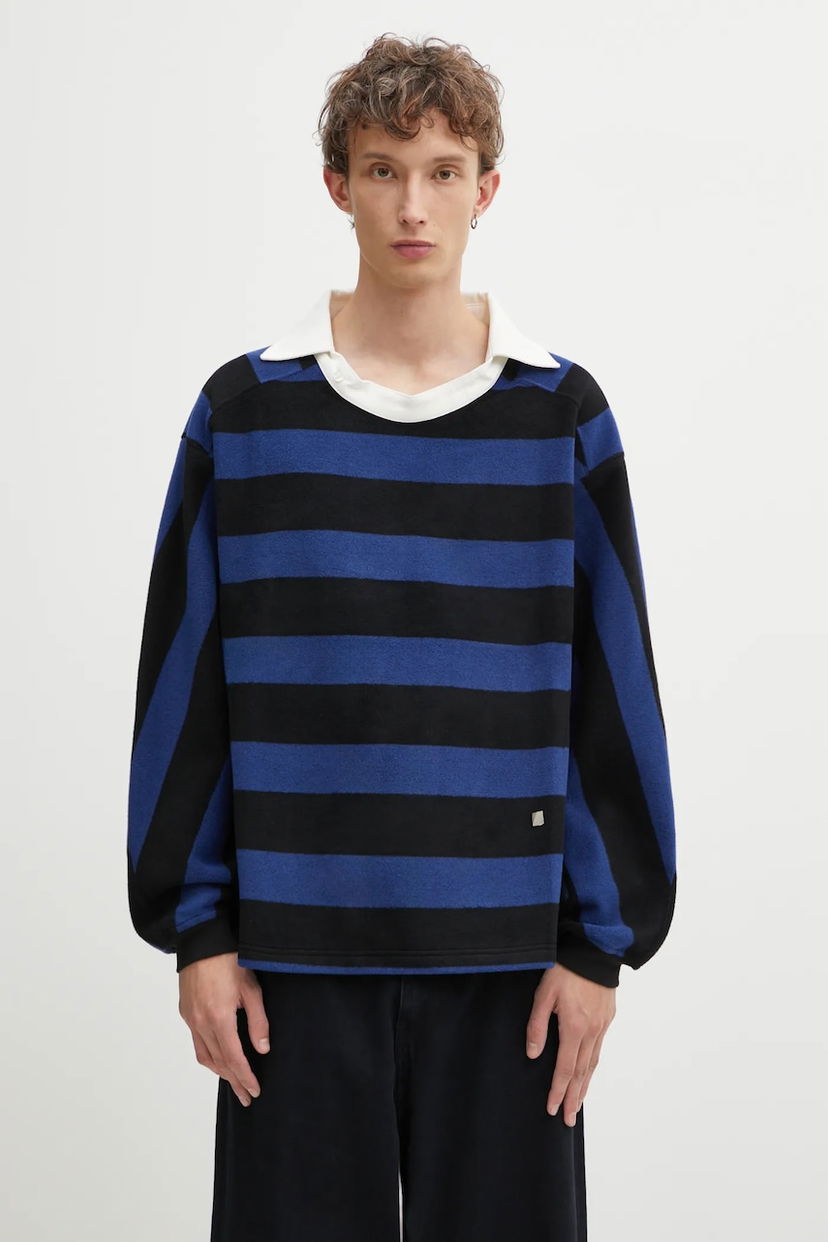 Сорочка поло ADER ERROR Long-sleeved Wool-Blend Polo Top Різнокольоровий | BO01FWPL0101BL