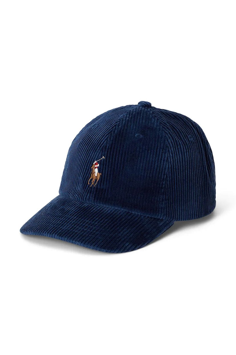 Кепка Polo by Ralph Lauren Corduroy Baseball Cap Polo Ralph Lauren темно-синій | 710880778