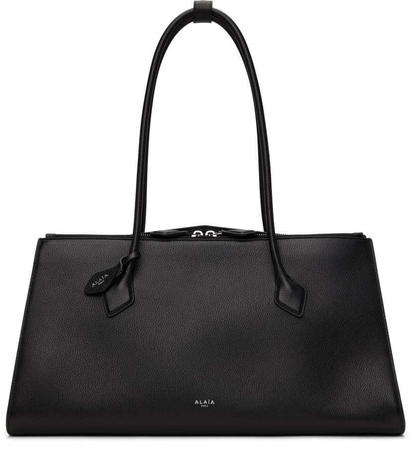 сумка-тоут Alaïa 'Le Teckel' Leather Tote Bag чорний | AA1S06043CA321