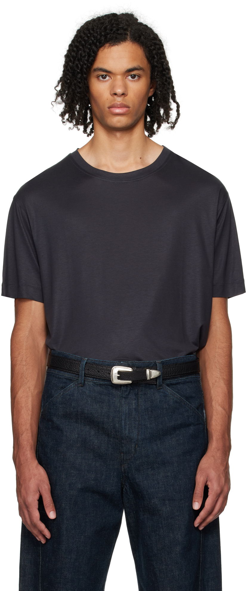 Футболка LEMAIRE Lemaire Short Sleeve T-Shirt Сірий | TO1295 LJ1026
