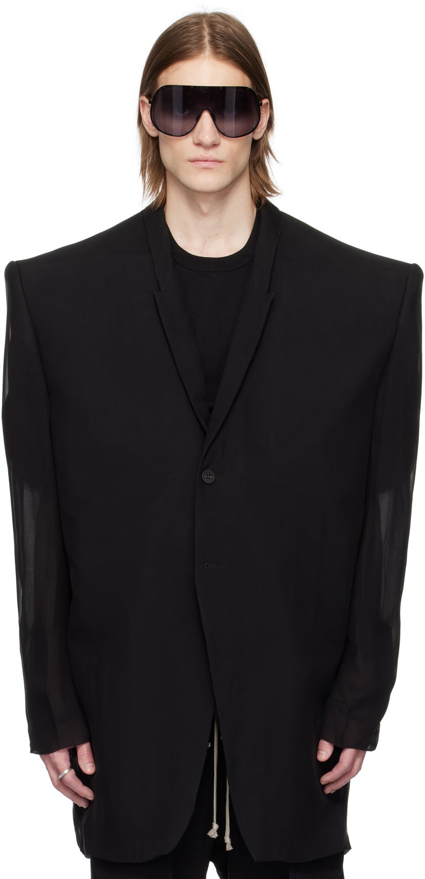 Куртка Rick Owens Rick Owens Tatlin Blazer чорний | RR01E5752 S