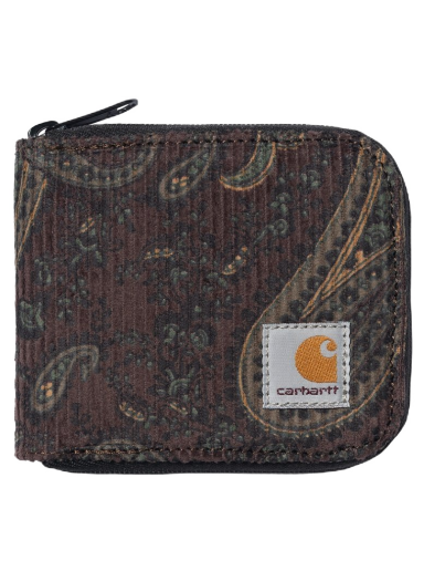 Гаманець Carhartt WIP Flint Zip Wallet "Paisley Print/Buckeye rinsed" Коричневий | I029507_1U6_02