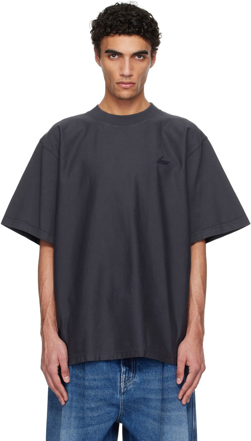 Футболка HED MAYNER Hed Mayner Embroidered T-Shirt Сірий | HMMA70007R-HA082A