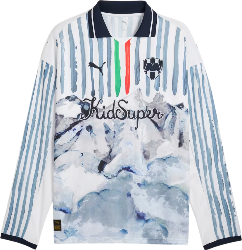 Футболка Puma KIDSUPER Monterrey Retro Long Sleeve Shirt білий | 606851-12