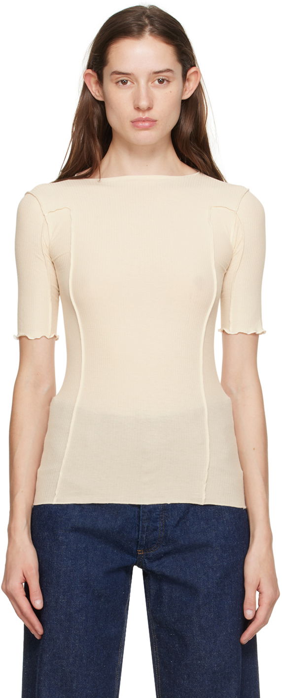 Футболка Baserange Fitted Short Sleeve T-Shirt бежевий | TTO3-RB-000
