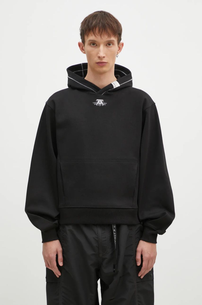 Світшоти ADER ERROR Black Smooth Hoodie чорний | BN01SSHD0102, 0