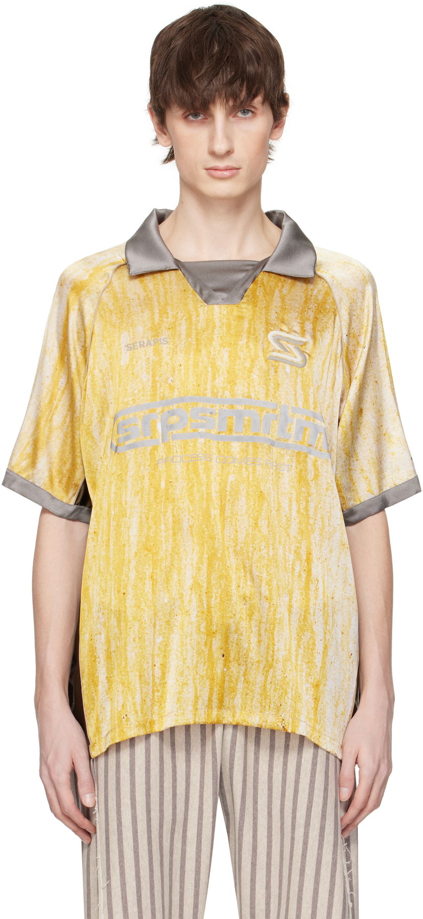Джерсі Serapis Serapis Drips Silk Football Polo Жовтий | SS25_FT_3S