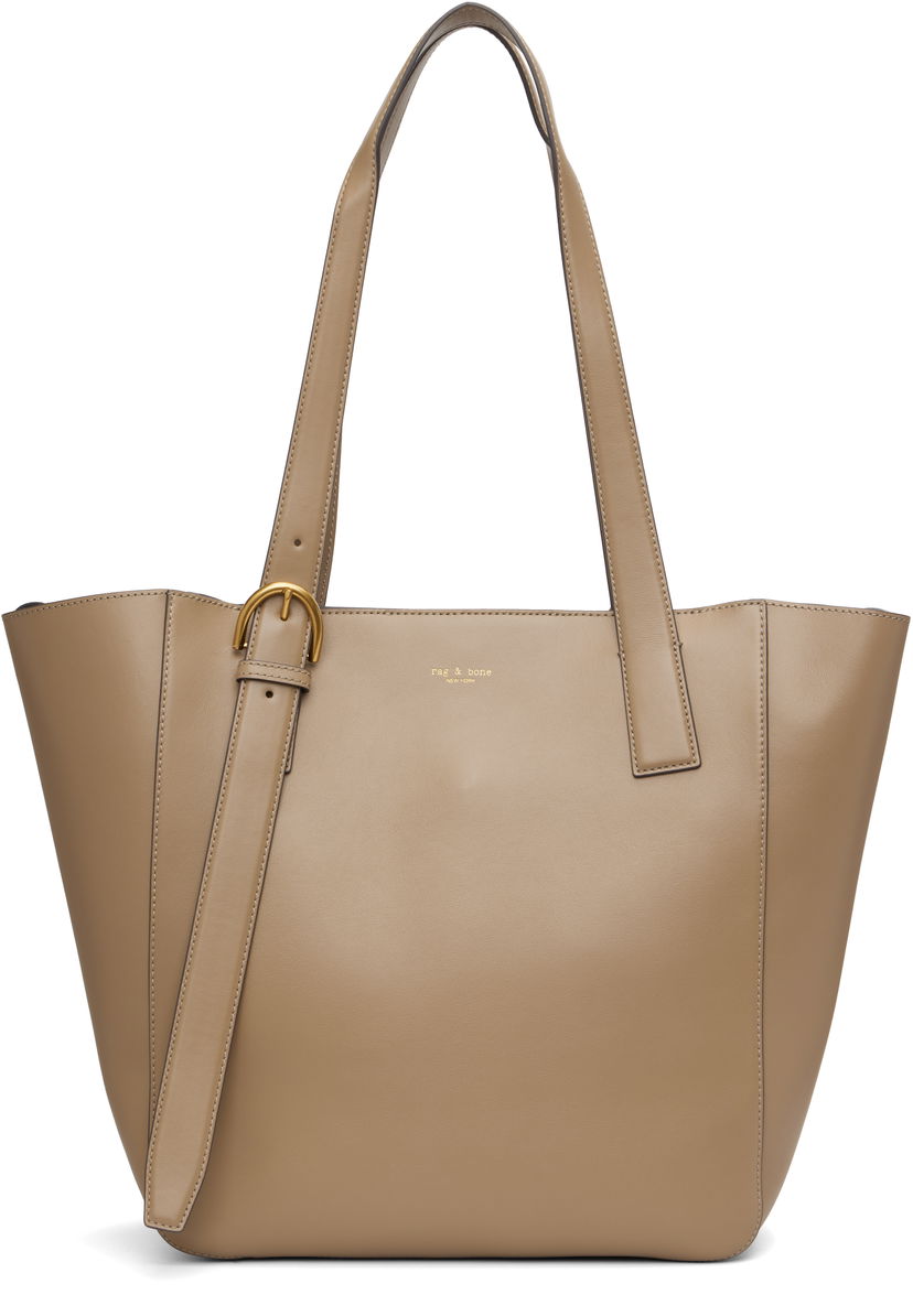 сумка-тоут rag & bone Rag & Bone Parker Leather Tote бежевий | LE101325