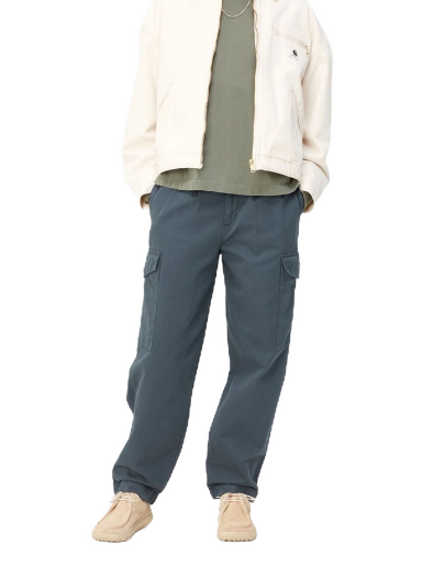 Штани карго Carhartt WIP Collins Pant "Ore garment dyed" темно-синій | I029789_0R_GD