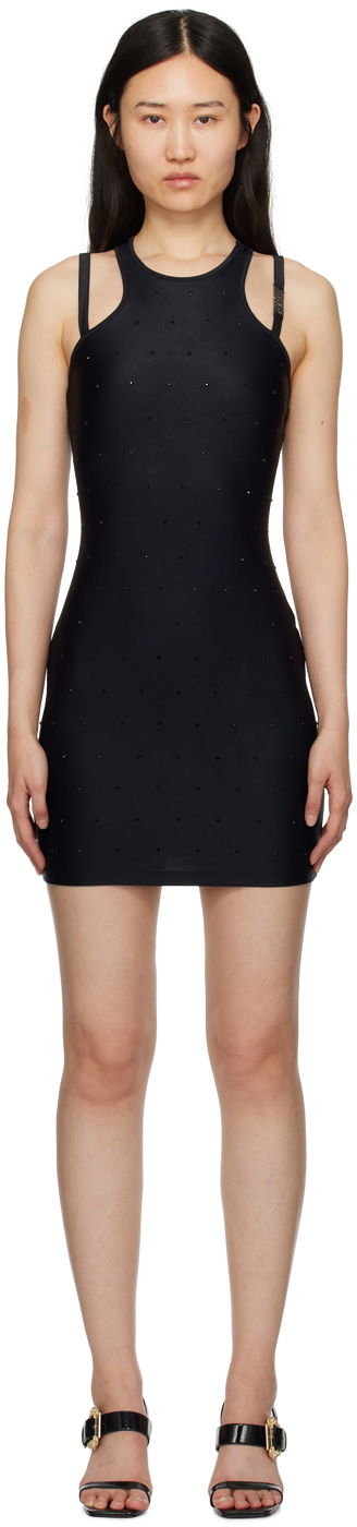 плаття Versace Jeans Couture Crystal Midi Dress чорний | E76HAOE05_ECJXXE