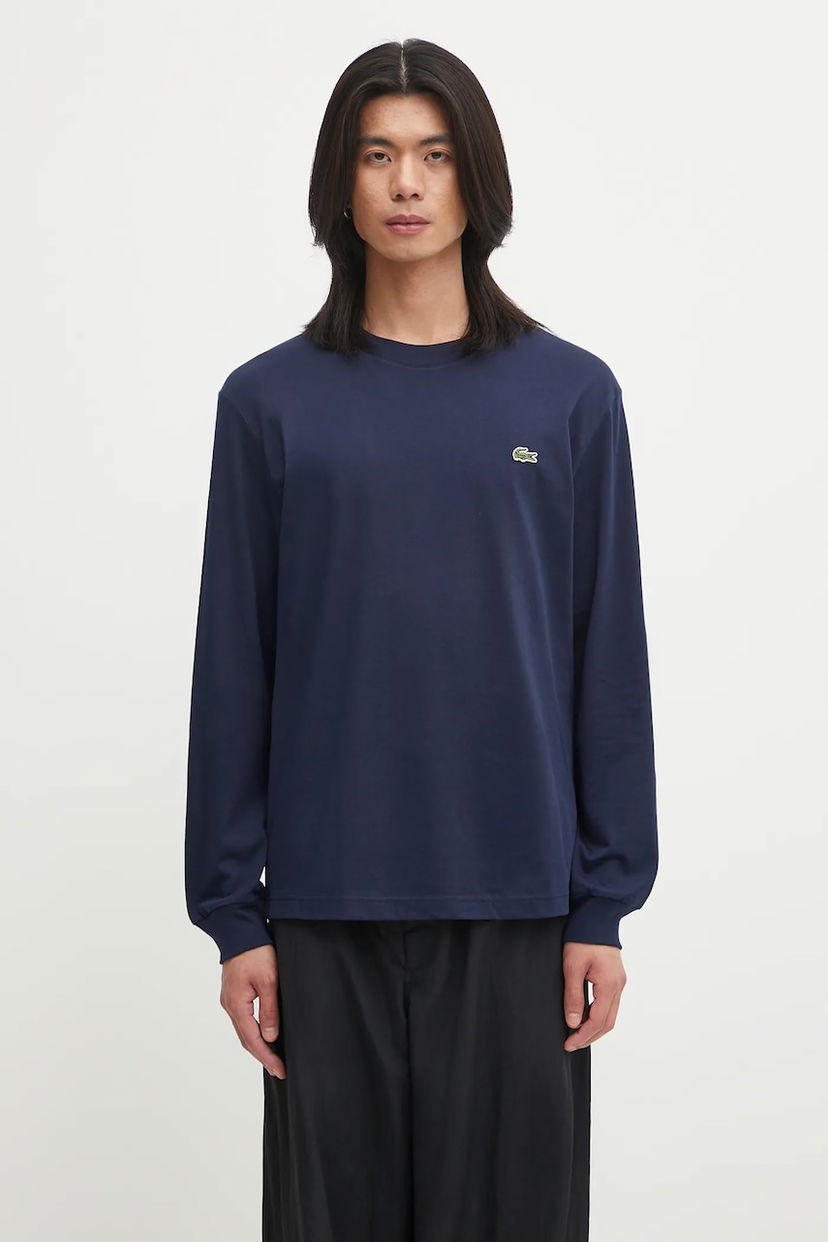 Футболка Lacoste Lacoste Long Sleeve T-Shirt темно-синій | TH7307
