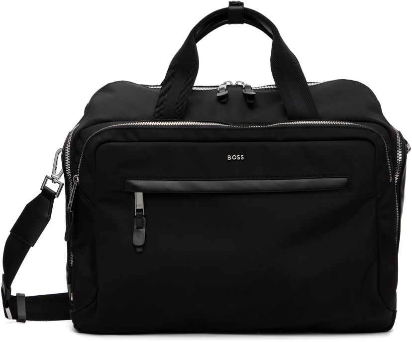 Сумка BOSS Nylon Logo Hardware Duffle Bag with Detachable Strap чорний | 50548008