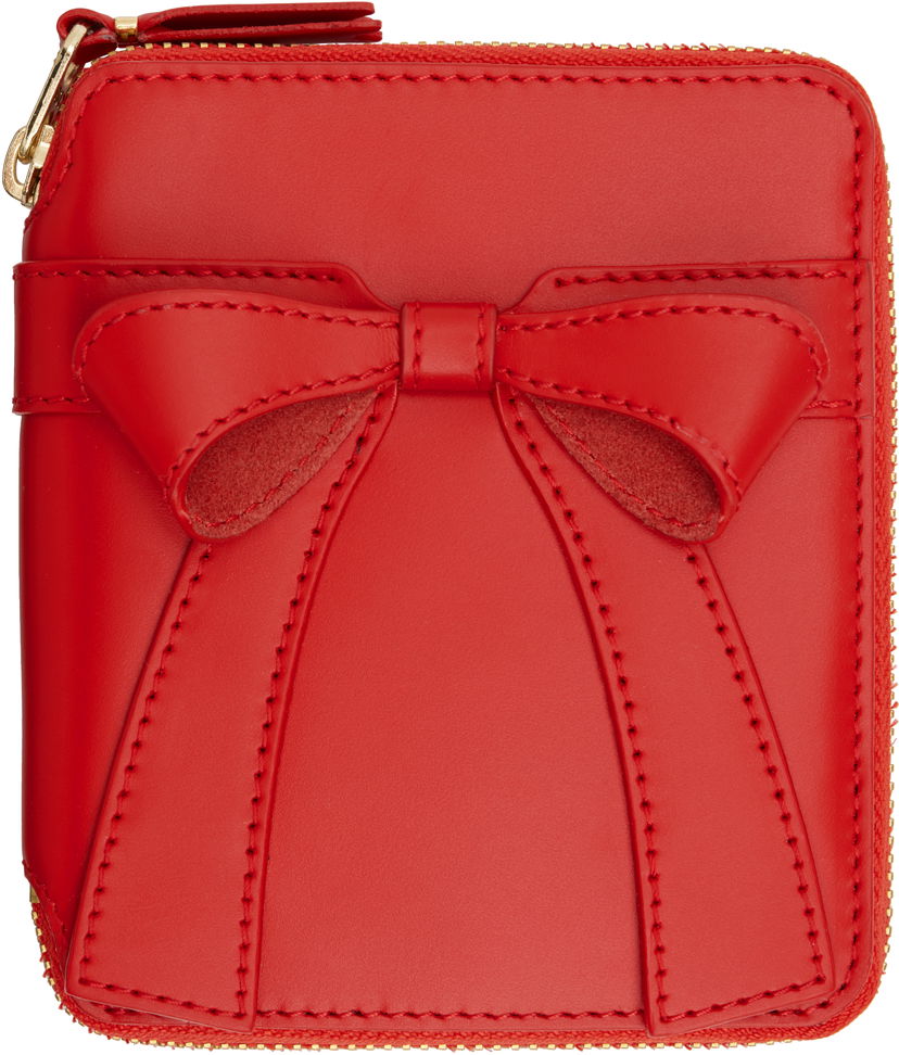 Гаманець Comme des Garçons COMME des GARÇONS Big Bow Zip Wallet Червоний | SA2100BB