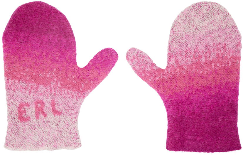 Рукавички ERL Gradient Knitted Mittens Рожевий | ERL05K055