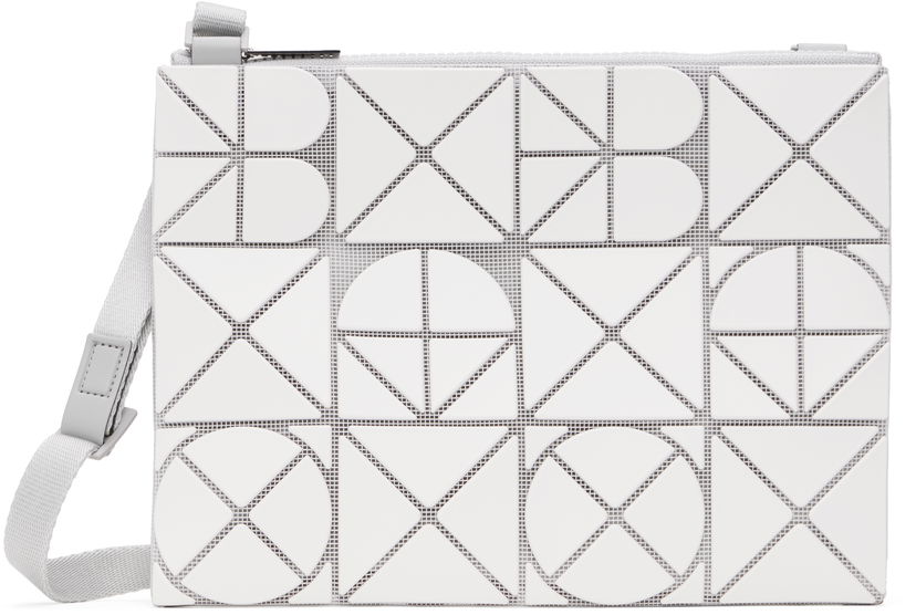 Сумка BAO BAO ISSEY MIYAKE ISSEY MIYAKE Font Crossbody Bag білий | BB56AG841