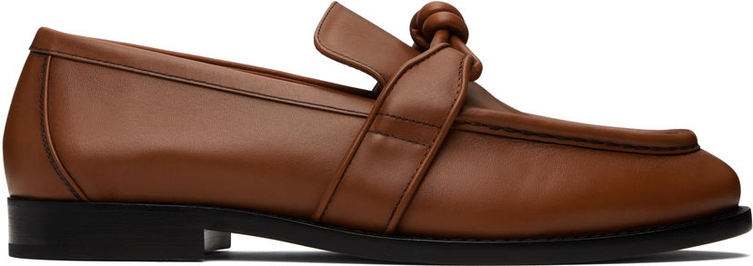 Кросівки та взуття Bottega Veneta Bottega Veneta Astaire Leather Loafers Коричневий | 796445V4AF02742