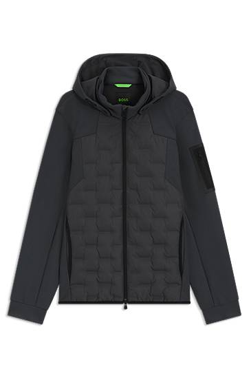 Куртка BOSS Down-filled Hooded Jacket чорний | 50541045