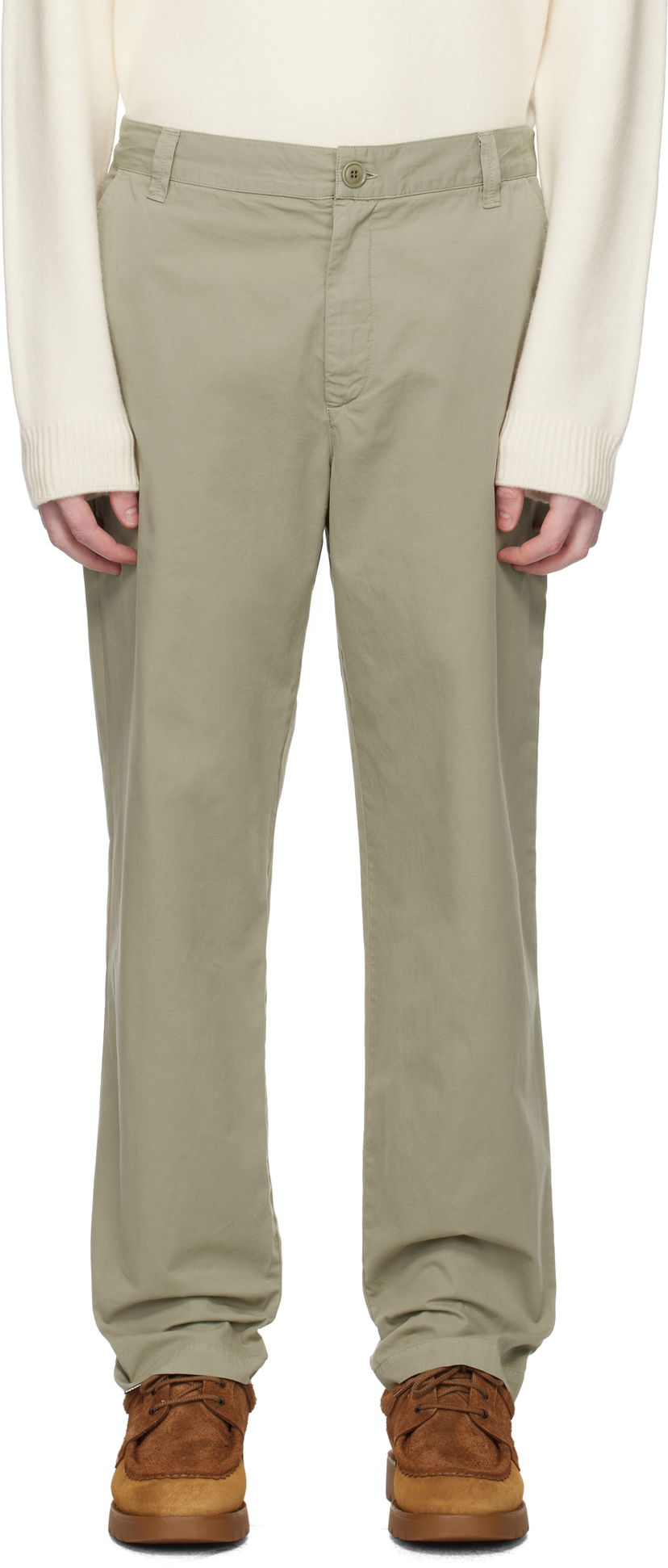 Штани A.P.C. A.P.C. Lawrence Trousers Зелений | COHKU-H08509