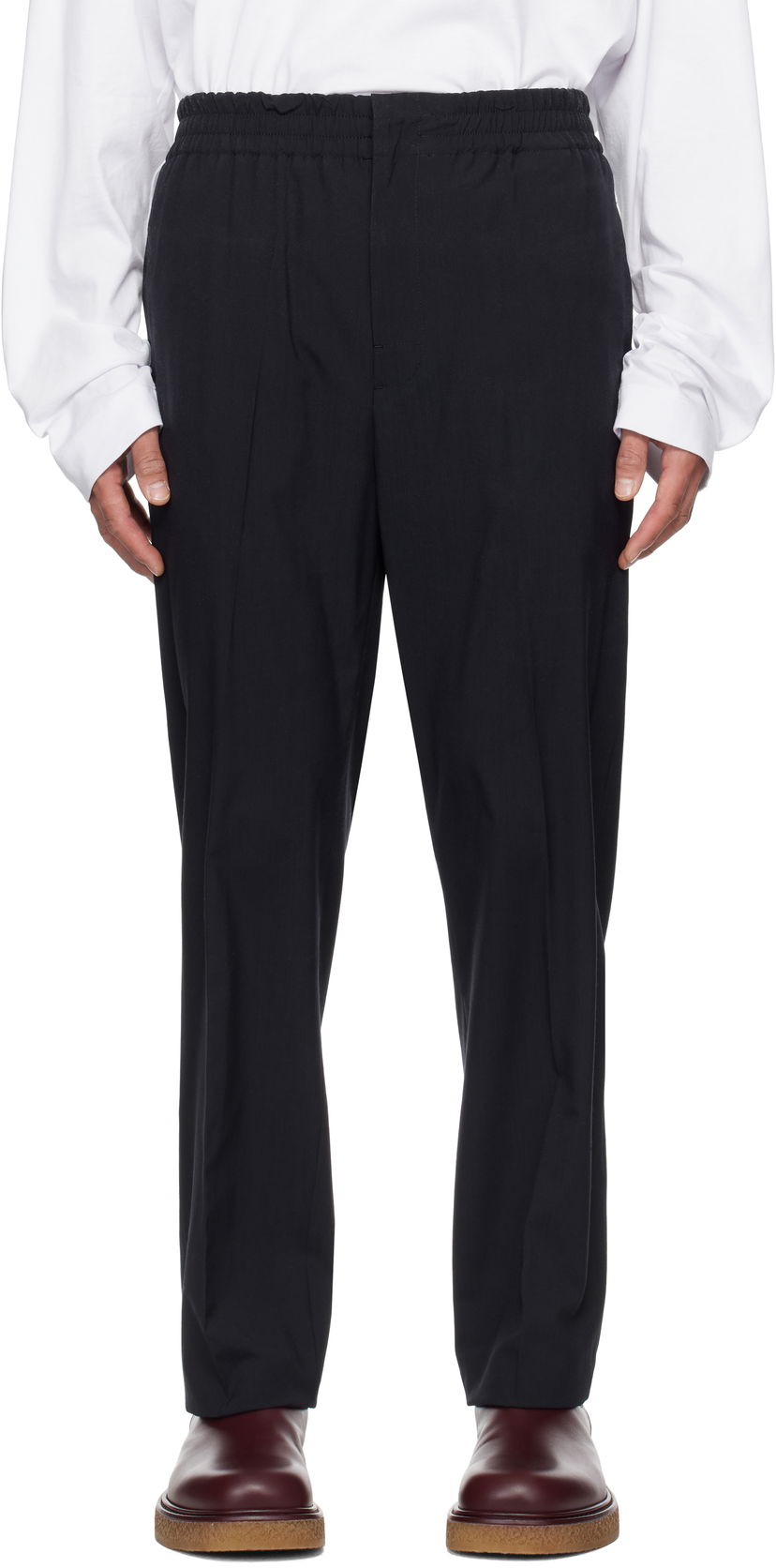 Штани Bottega Veneta Bottega Veneta Fine Wool Trousers чорний | 811897V4XP04246
