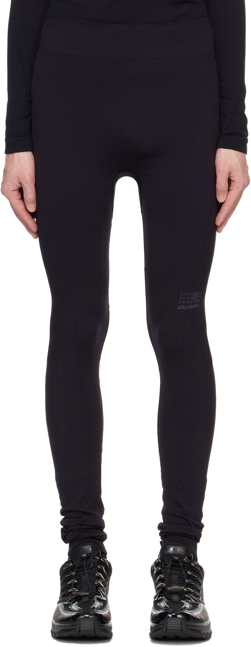Шкарпетки Maison Margiela Textured Leggings чорний | SH0KA0033 M20038