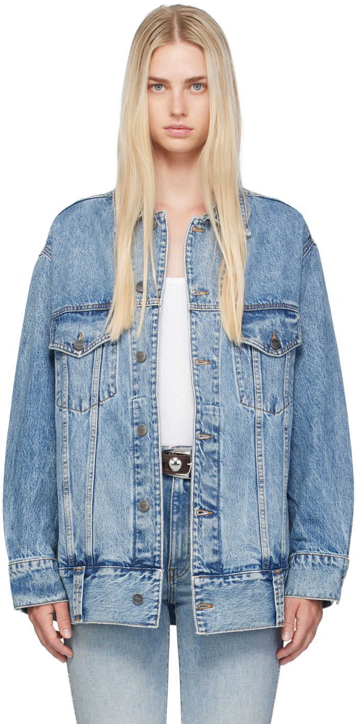 Куртка Khaite Blue 'The Grizzo' Denim Jacket Синій | 1098-094