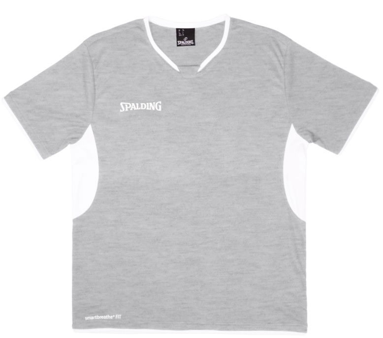 Джерсі Spalding V-Neck Shooting Shirt with Smartbreathe Fit Сірий | 40221409-greymelangewhite, 0