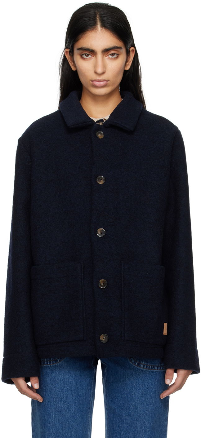 Куртка A.P.C. Thais Jacket темно-синій | WOAQS-M02912