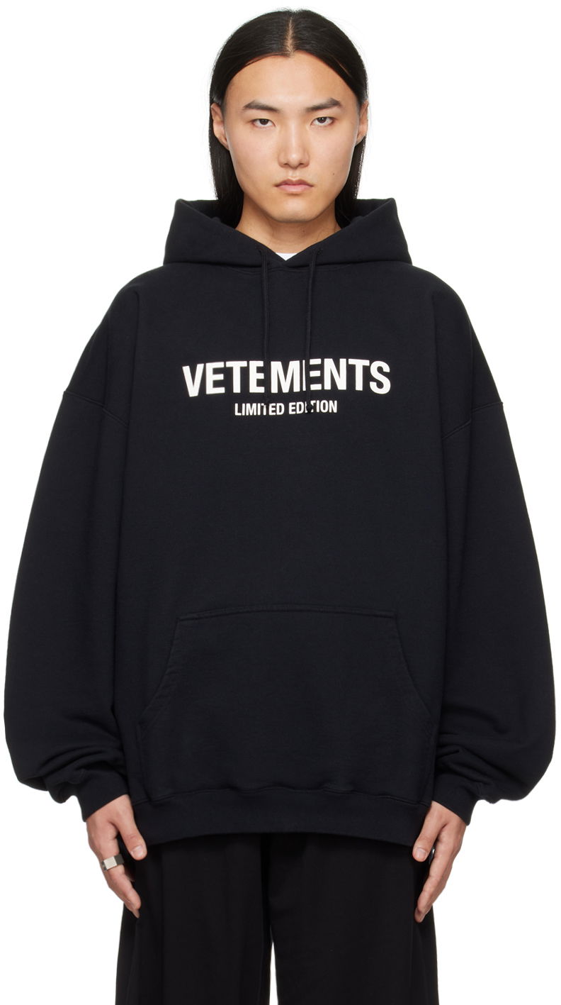 Світшоти VETEMENTS 'Limited Edition' Hoodie чорний | UE64HD600B