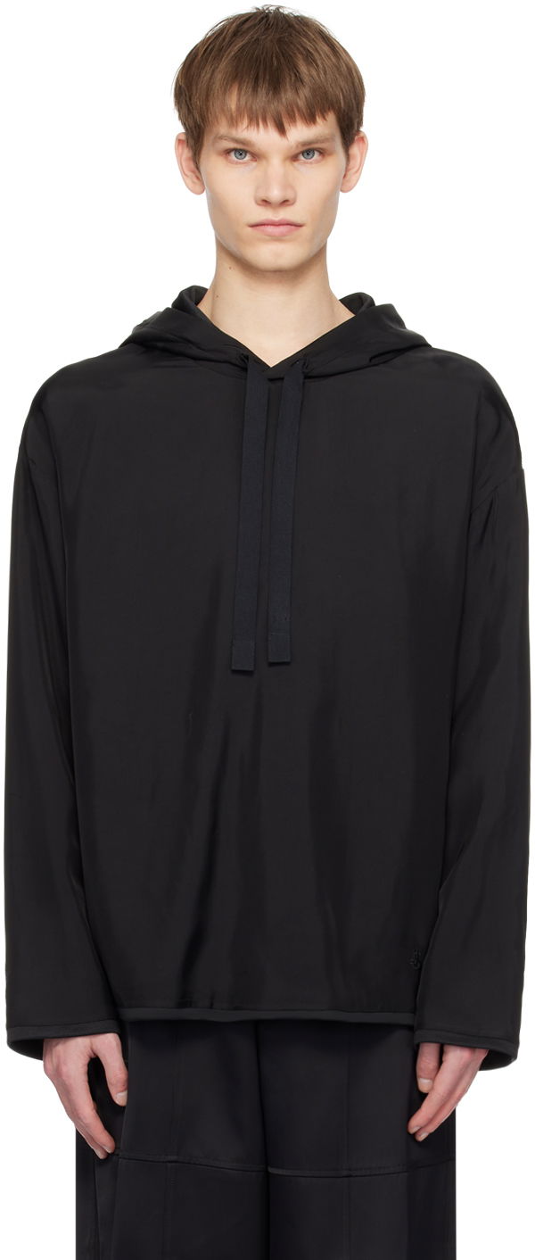 Світшоти Jil Sander Drawstring Hoodie чорний | J22GU0119_JTN323