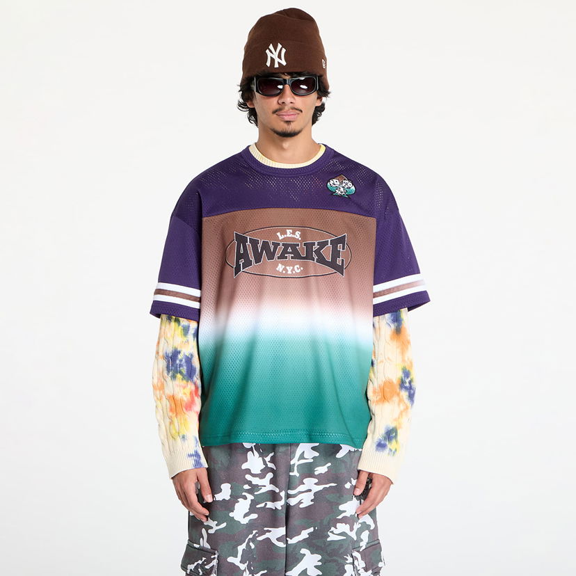 Джерсі Awake NY Dres Mesh Football Jersey Brown Multi S Різнокольоровий | AWK-FW24-TP006-BRN