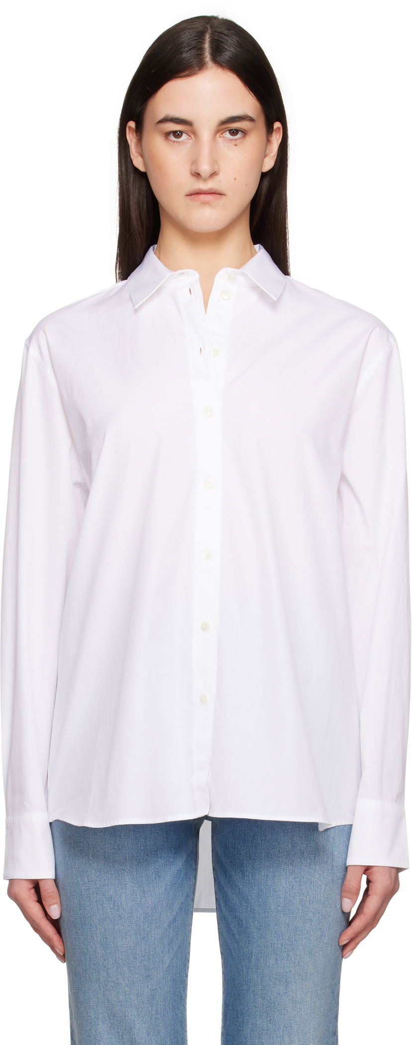 Сорочка Anine Bing Anine Bing Essie Button-Down Shirt білий | A-07-11028-WTI26