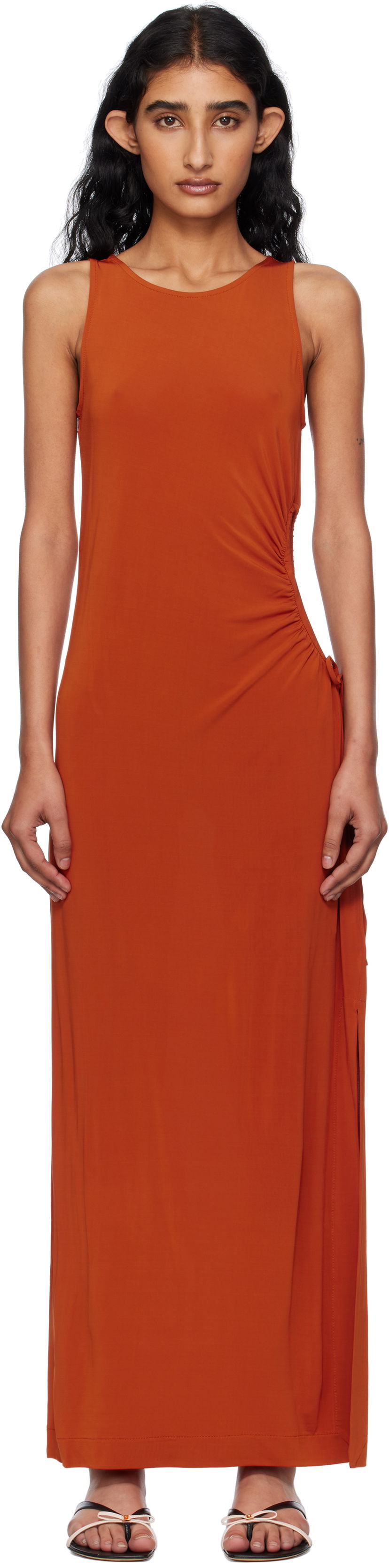 плаття Max Mara Max Mara Caro Maxi Dress Помаранчевий | 2516621049600