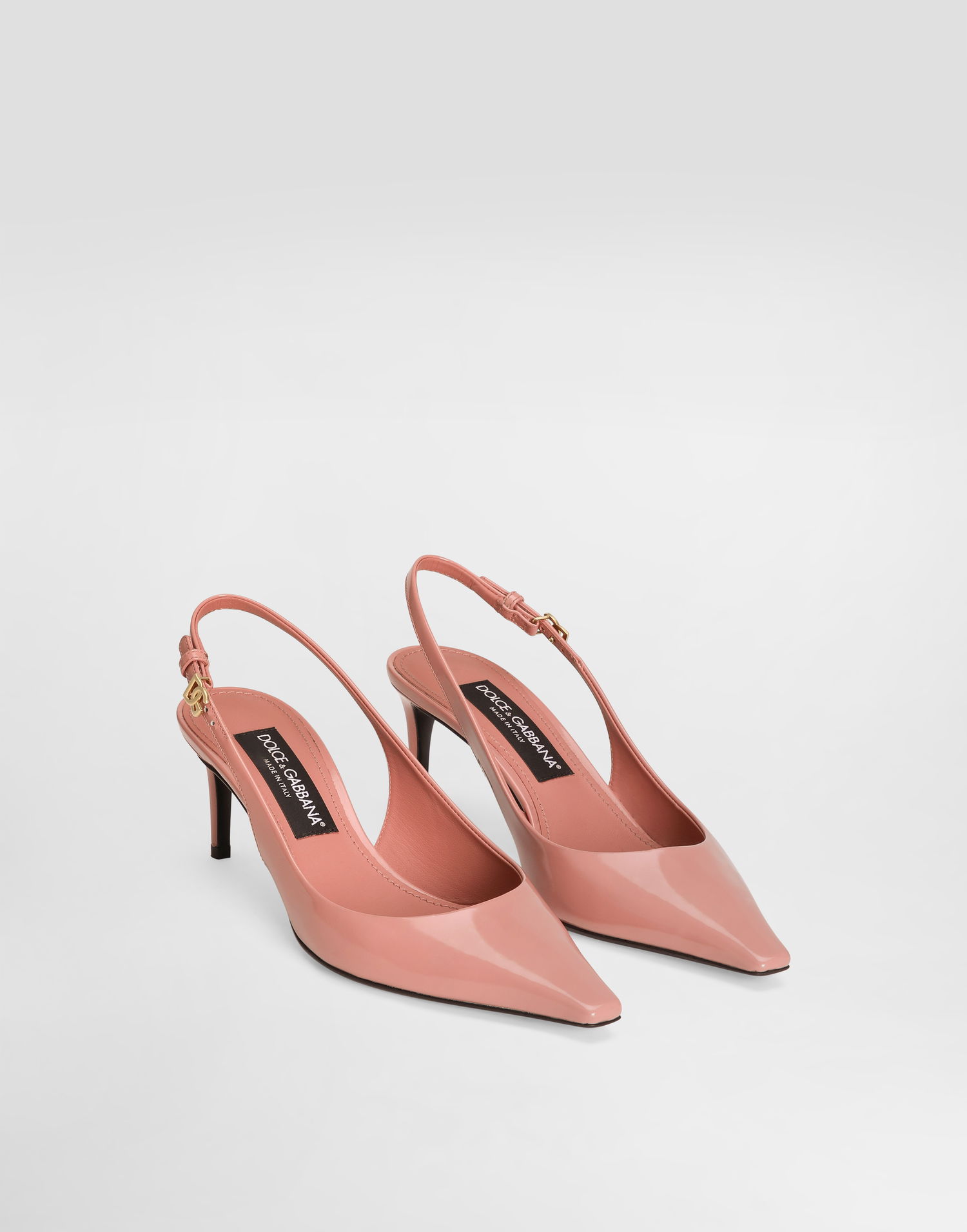 Аксесуари Dolce & Gabbana Dolce & Gabbana Polished Calfskin Slingbacks Рожевий | CG0805A103780405, 1