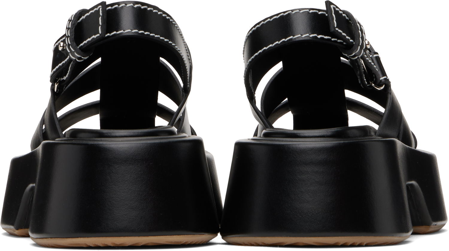 Кросівки та взуття JW Anderson JW Anderson Stripe Platform Sandals чорний | SN0099-LA0323, 1