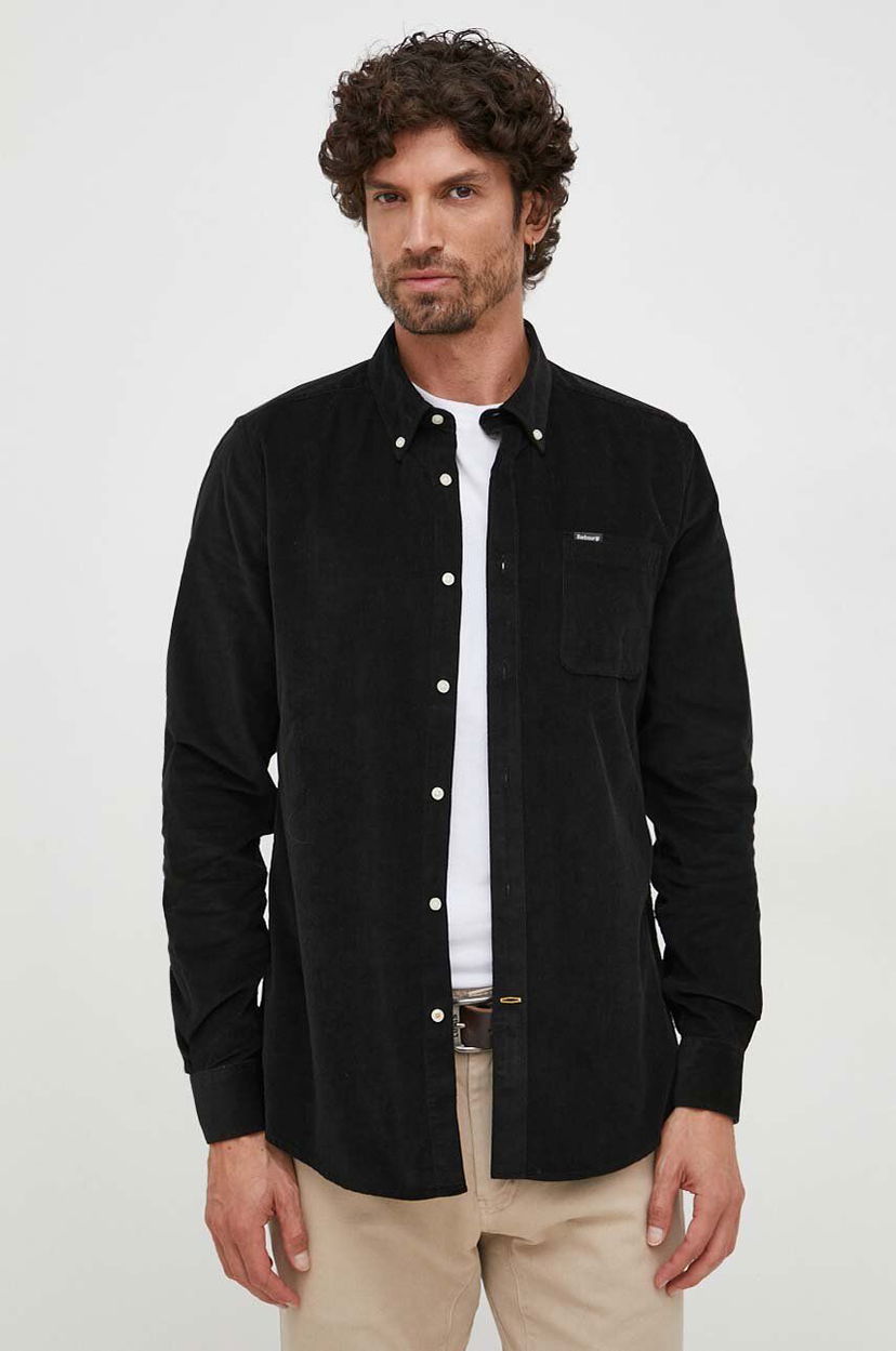 Сорочка Barbour Corduroy Shirt With Button-Down Collar чорний | MSH5001