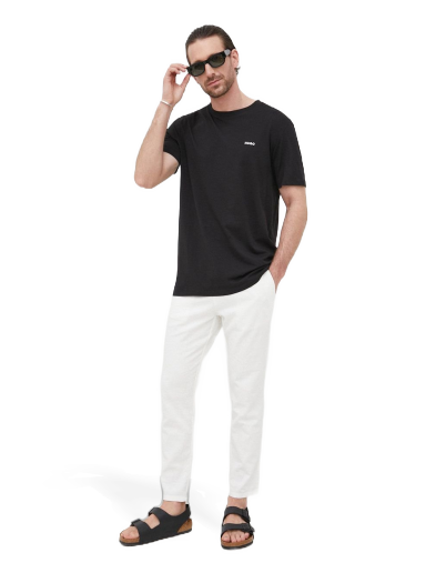 Футболка BOSS Cotton T-Shirt чорний | 50466158