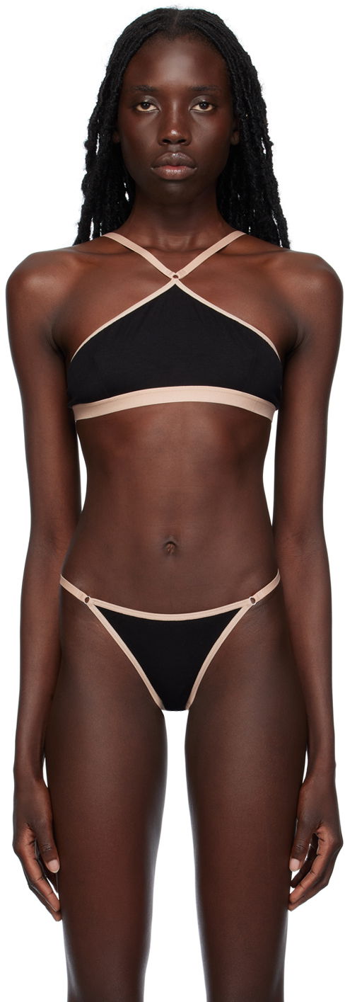Бюстгальтер Baserange Cross Strap Bra чорний | BRLI-BL-AU23