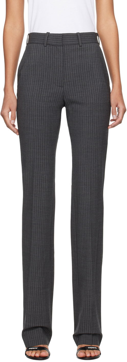 Штани Coperni Coperni Pinstripe Tailored Trousers Сірий | COPP76140