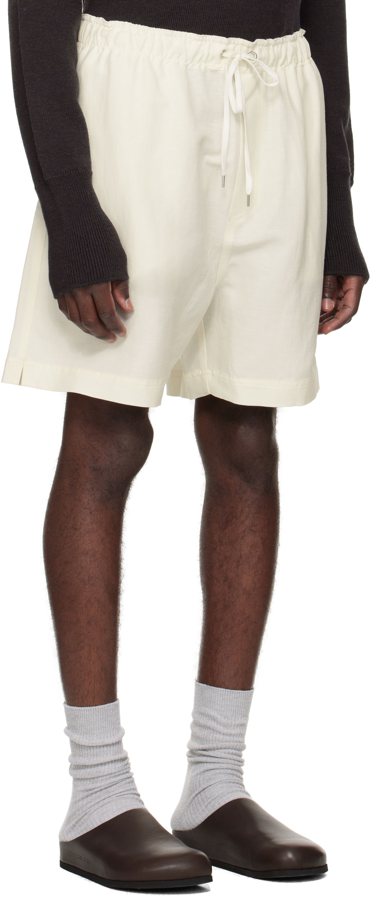 Шорти Studio Nicholson Starboard Drawstring Shorts білий | STARBOARD SNM - 1369, 1