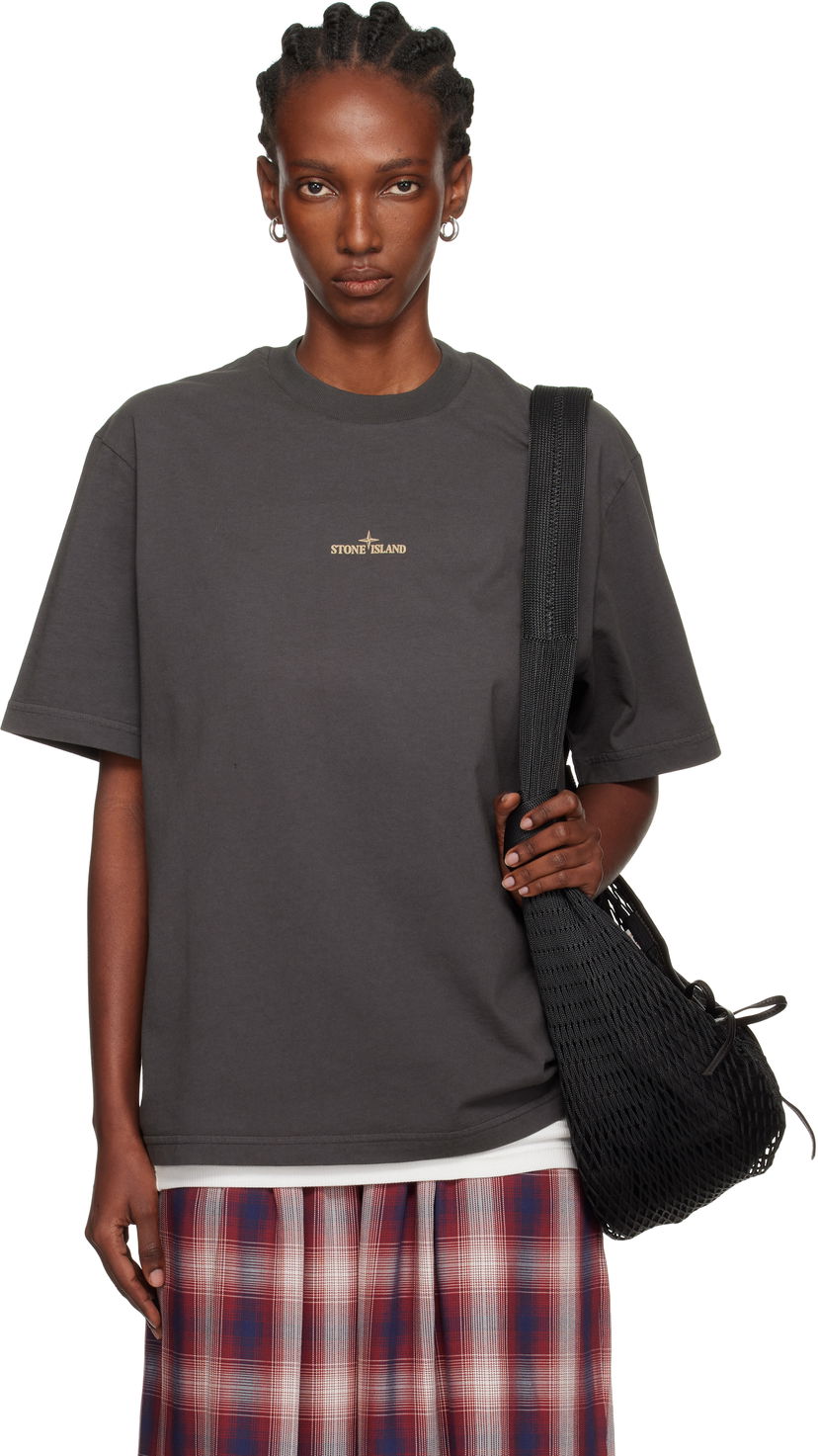 Футболка Stone Island Stone Island Combed Organic Cotton Jersey T-Shirt Сірий | K2S15 2100037 S0197