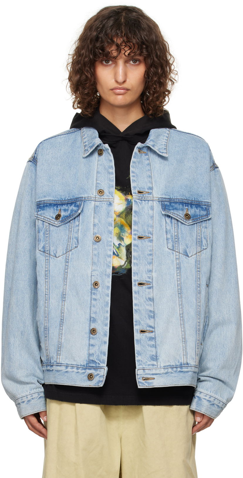 Куртка We11done We11done Monster Pony Denim Jacket Синій | WD-DJ3-24-317-U-BL